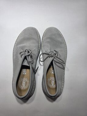 Clarks Originals Men’s 7M Gray Suede Lace Up Casual Wallabee Shoes
